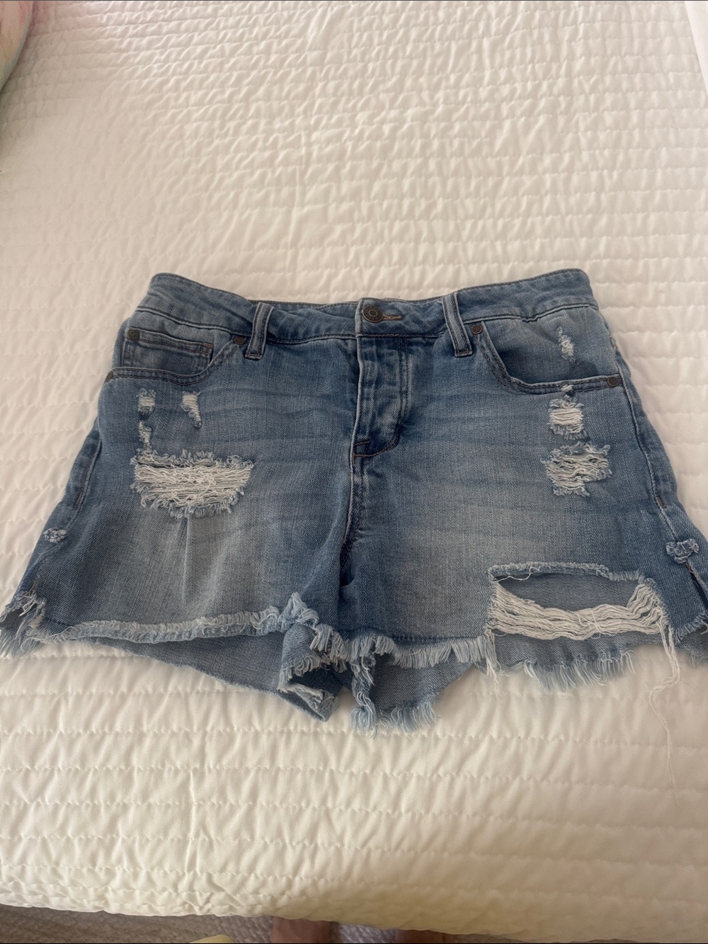 Distressed denim  Shorts
